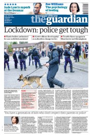 The Guardian Newspaper Front Page (UK) for 10 August 2011