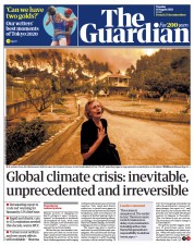 The Guardian (UK) Newspaper Front Page for 10 August 2021