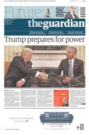 The Guardian (UK) Newspaper Front Page for 11 November 2016
