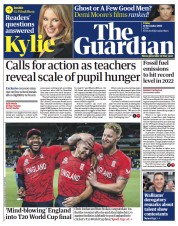 The Guardian (UK) Newspaper Front Page for 11 November 2022