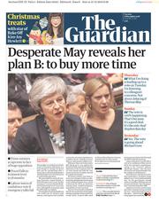 The Guardian (UK) Newspaper Front Page for 11 December 2018