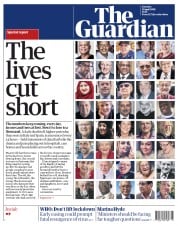 The Guardian (UK) Newspaper Front Page for 11 April 2020