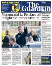 The Guardian (UK) Newspaper Front Page for 11 April 2022
