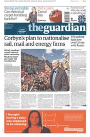 The Guardian (UK) Newspaper Front Page for 11 May 2017