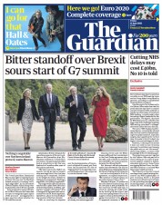 The Guardian (UK) Newspaper Front Page for 11 June 2021