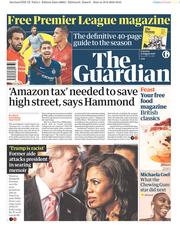 The Guardian (UK) Newspaper Front Page for 11 August 2018