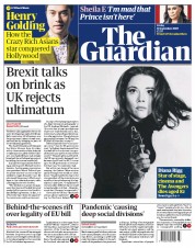 The Guardian (UK) Newspaper Front Page for 11 September 2020