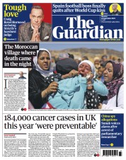 The Guardian front page for 11 September 2023