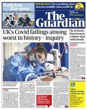 The Guardian (UK) Newspaper Front Page for 12 October 2021