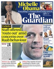 The Guardian front page for 12 November 2022