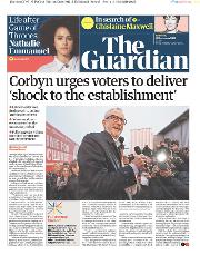 The Guardian (UK) Newspaper Front Page for 12 December 2019