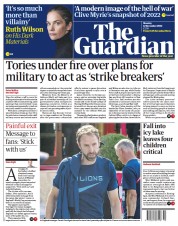 The Guardian (UK) Newspaper Front Page for 12 December 2022