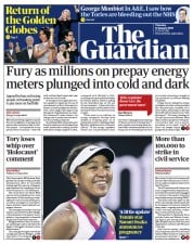 The Guardian (UK) Newspaper Front Page for 12 January 2023