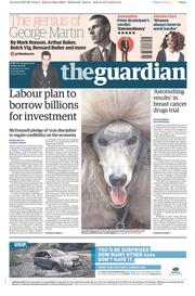 The Guardian (UK) Newspaper Front Page for 12 March 2016