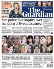 The Guardian (UK) Newspaper Front Page for 12 March 2021