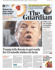 The Guardian (UK) Newspaper Front Page for 12 April 2018