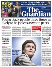 The Guardian (UK) Newspaper Front Page for 12 April 2021