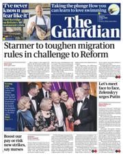 The Guardian front page for 12 May 2025