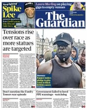 The Guardian (UK) Newspaper Front Page for 12 June 2020