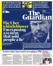 The Guardian (UK) Newspaper Front Page for 12 July 2022