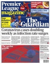 The Guardian (UK) Newspaper Front Page for 12 September 2020