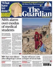 The Guardian front page for 12 September 2023