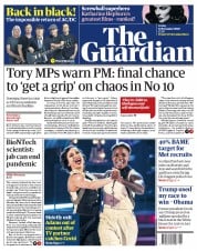 The Guardian (UK) Newspaper Front Page for 13 November 2020