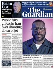 The Guardian (UK) Newspaper Front Page for 13 January 2020