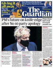 The Guardian (UK) Newspaper Front Page for 13 January 2022