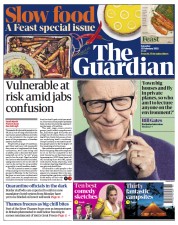 The Guardian (UK) Newspaper Front Page for 13 February 2021