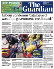 The Guardian (UK) Newspaper Front Page for 13 February 2023