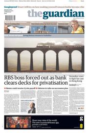 The Guardian (UK) Newspaper Front Page for 13 June 2013