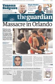 The Guardian (UK) Newspaper Front Page for 13 June 2016