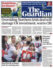 The Guardian front page for 13 June 2022