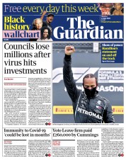 The Guardian (UK) Newspaper Front Page for 13 July 2020