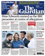 The Guardian (UK) Newspaper Front Page for 13 July 2023