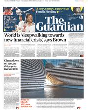 The Guardian (UK) Newspaper Front Page for 13 September 2018