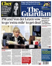 The Guardian (UK) Newspaper Front Page for 14 December 2020