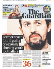 The Guardian (UK) Newspaper Front Page for 14 February 2018