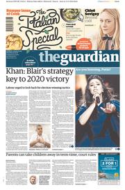 The Guardian (UK) Newspaper Front Page for 14 May 2016