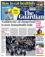 The Guardian (UK) Newspaper Front Page for 14 May 2022