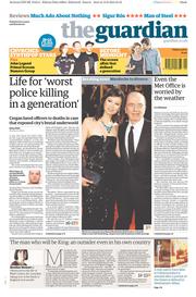 The Guardian (UK) Newspaper Front Page for 14 June 2013