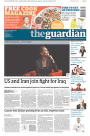 The Guardian (UK) Newspaper Front Page for 14 June 2014