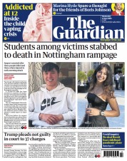 The Guardian (UK) Newspaper Front Page for 14 June 2023