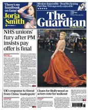 The Guardian (UK) Newspaper Front Page for 14 July 2023