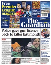 The Guardian (UK) Newspaper Front Page for 14 August 2021