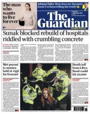 The Guardian front page for 14 September 2023