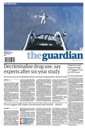 The Guardian Newspaper Front Page (UK) for 15 October 2012