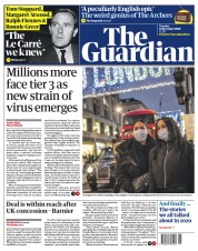 The Guardian (UK) Newspaper Front Page for 15 December 2020