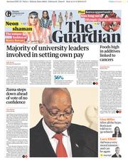 The Guardian (UK) Newspaper Front Page for 15 February 2018